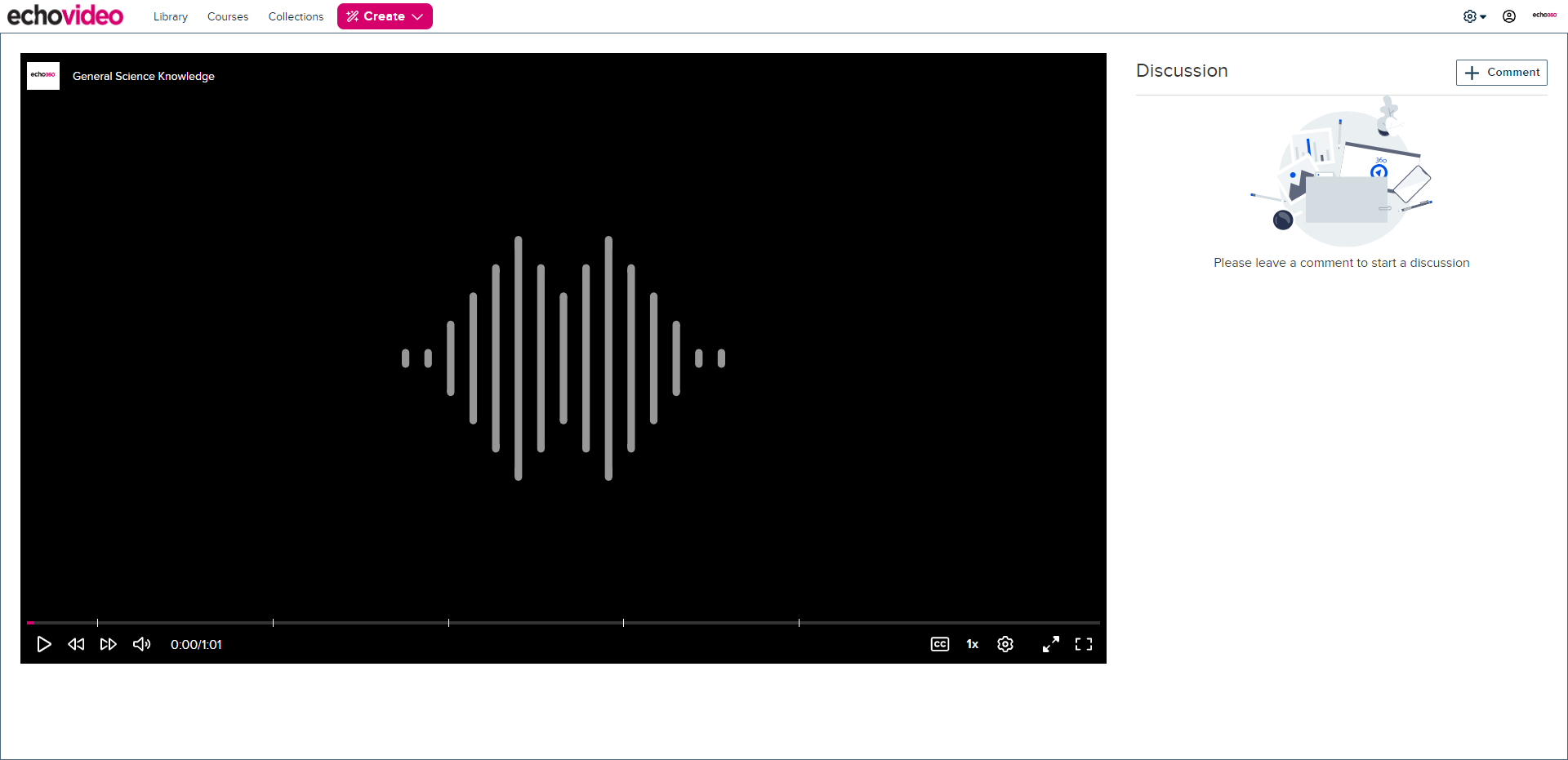 content window with interactive media showing embedded gating poll locations on the playback bar as described