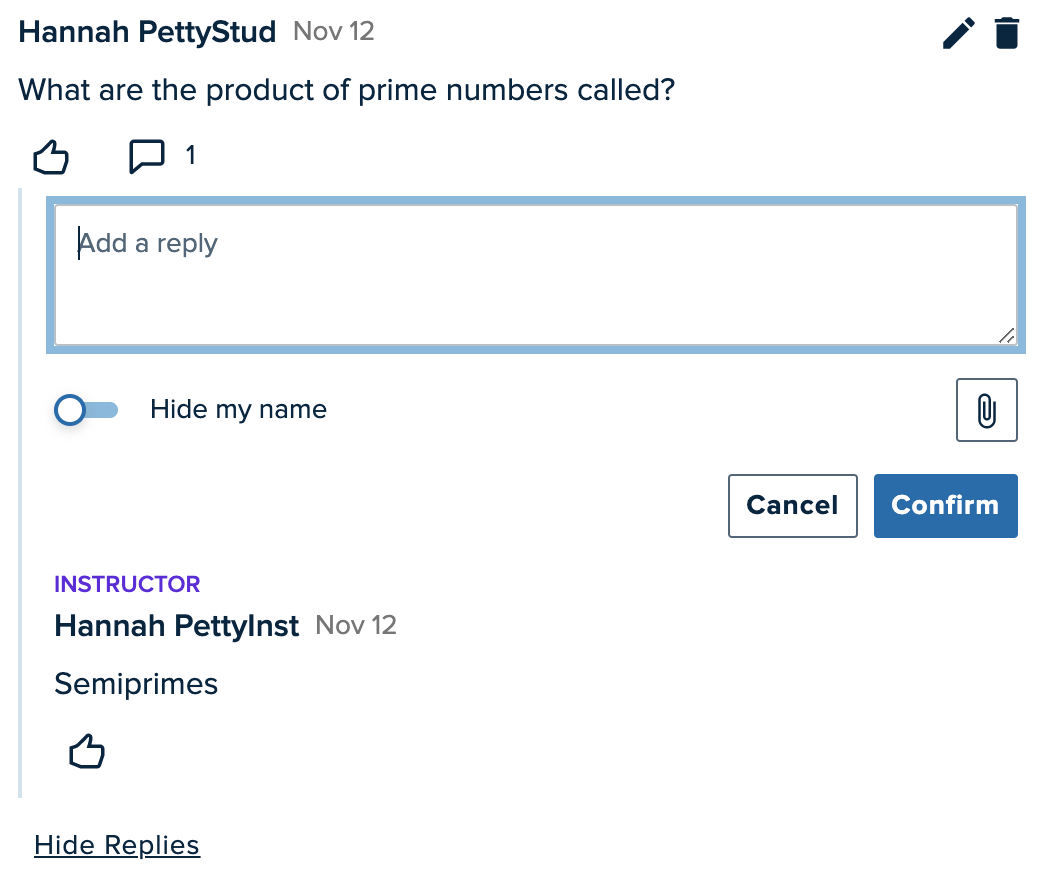 Add Reply field expanded to show reply options