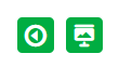 video and presentation media icons for a class and both are green
