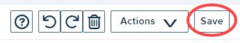Media Editor action buttons with Save identified
