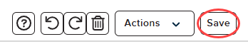 Media Editor action buttons with Save identified