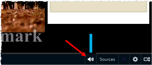 playback bar with volume control button shown