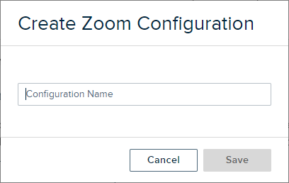 Create Zoom Configuration dialog box with fields for steps as described