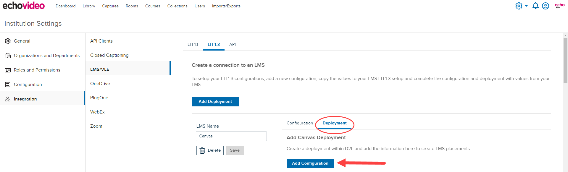 Add Configuration for relevant LTI 1.3 steps as described