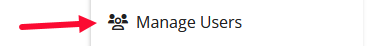 Manage Users option
