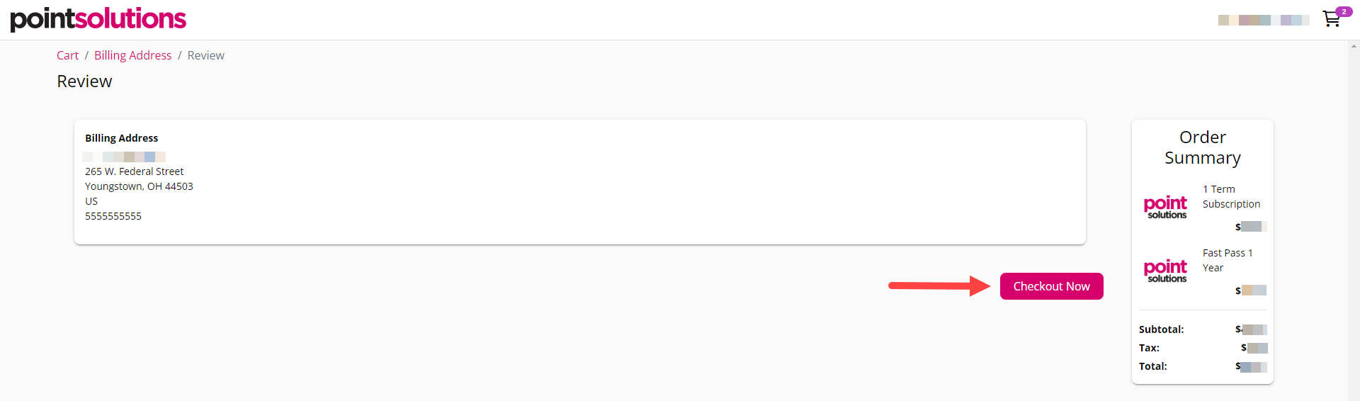PointSolutions Purchasing a Subscription Through Your PointSolutions