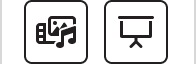 video and presentation media icons shown in black indicating student availability of the media