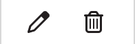 edit and delete icons as described