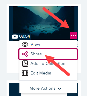 Content tile menu with Edit option for title and description identified for steps as described