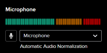 Audio Normalization shown in Browser Capture
