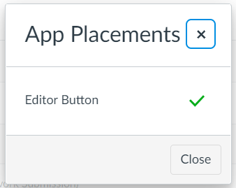 Canvas App Placements with only Editor Button placement