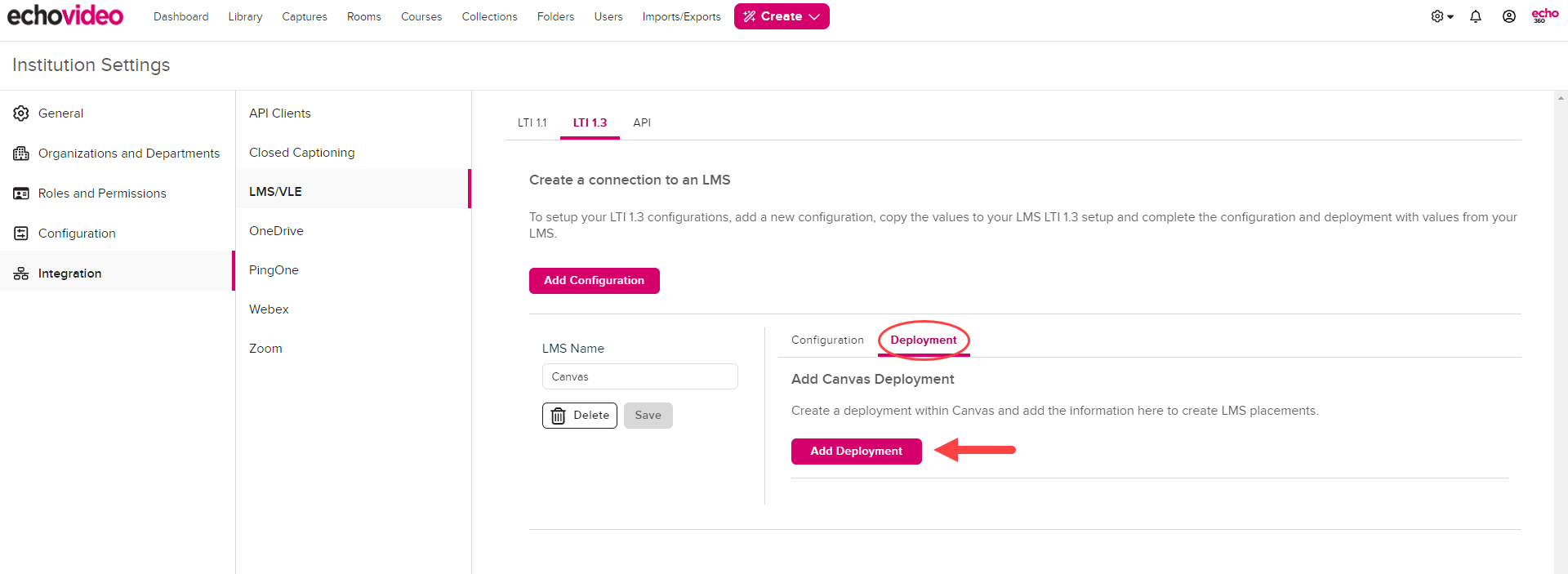 Add Configuration for relevant LTI 1.3 steps as described