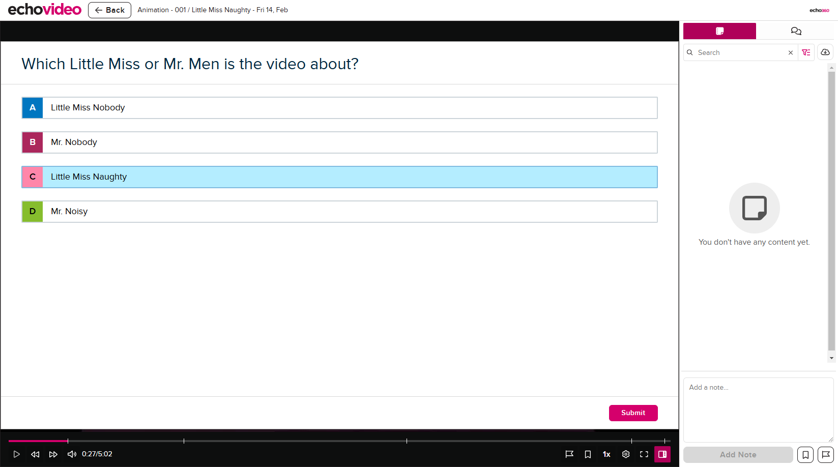 Embedded polling question prior to response submission with poll panel scroll bar identified as described