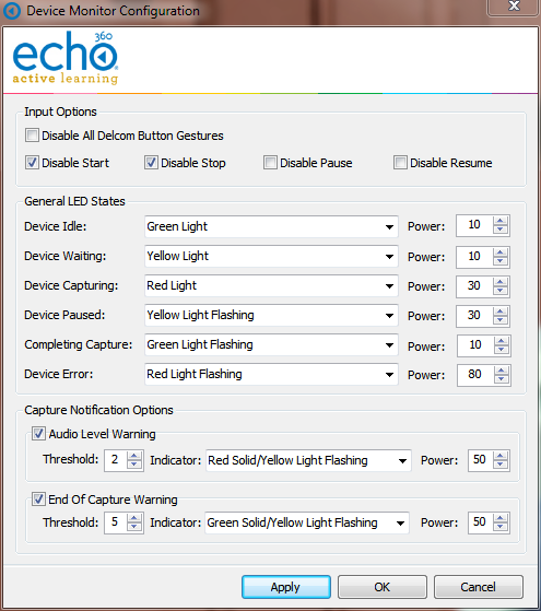 Configuration box as described