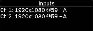 inputs menu for POD for steps as described