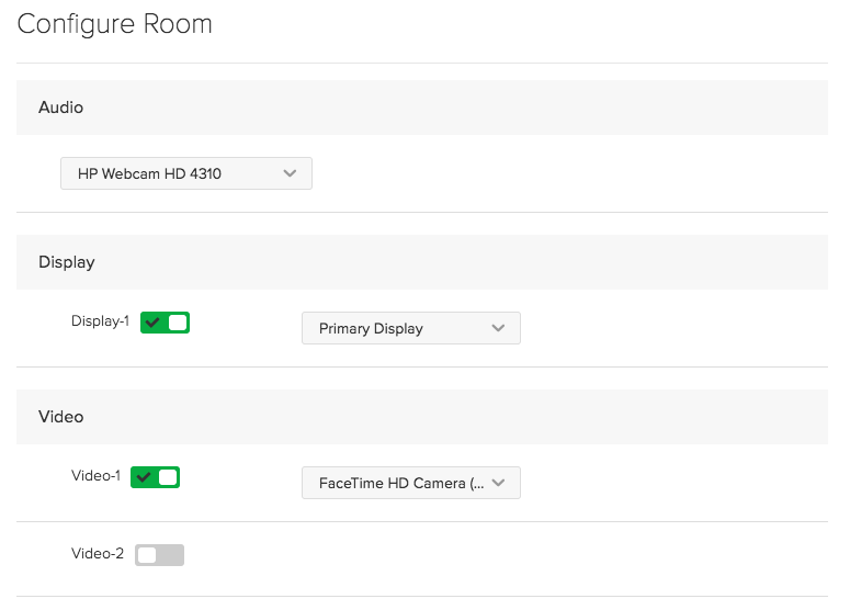 Room Configuration for Universal Capture