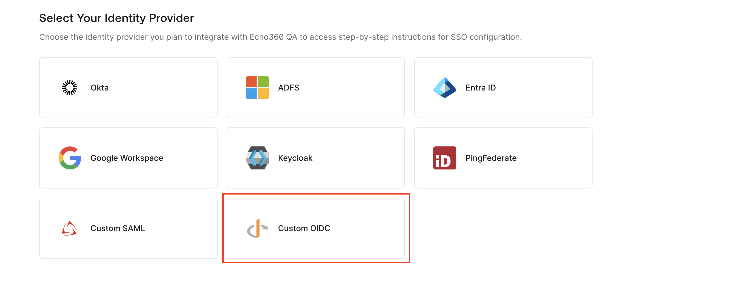 Identity Providers in EchoVideo