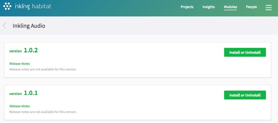 Module detail window